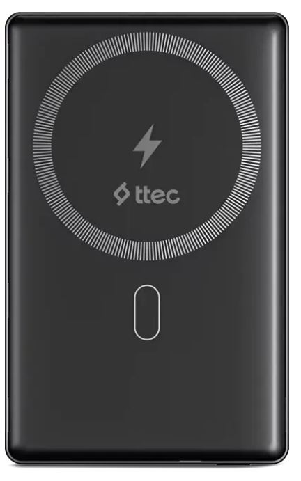 

Аккумулятор внешний TTEC ReCharger M 2BB229GR 5000mAh, USB-C, PD, 20W, Wireless Powerbank, цвет: серый, ReCharger M