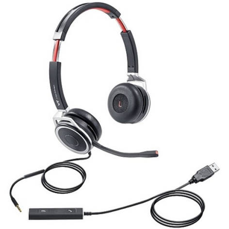 Изображение товара Профессиональная проводная USB-гарнитура VT X208-D для офиса и колл-центра