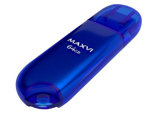 Изображение товара Флеш-накопитель MAXVI P1 64ГБ USB 2.0 синий