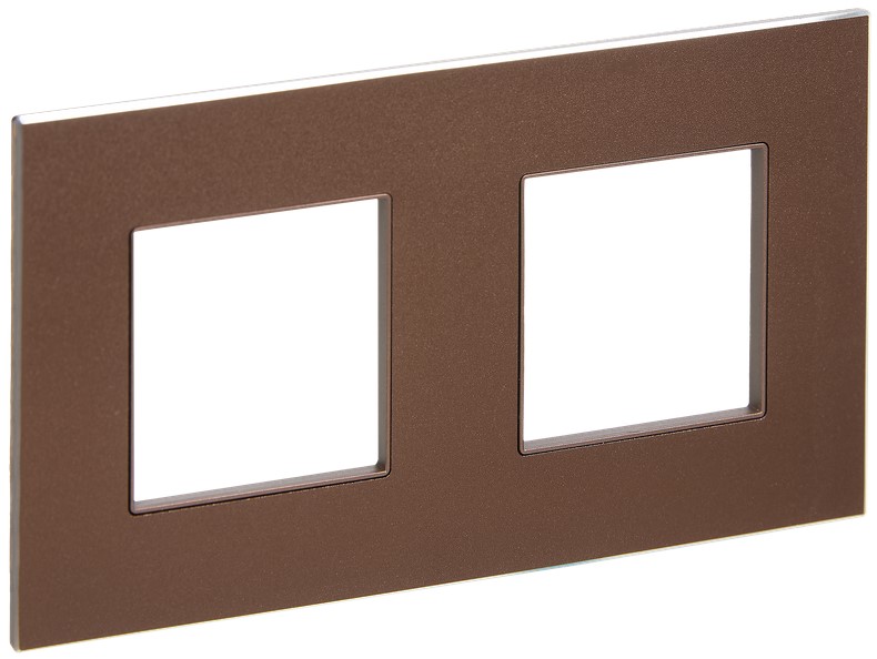 

Рамка двойная IEK SK-M22-M-K30 SKANDY SK-F32Br Металл шоколад, SK-M22-M-K30