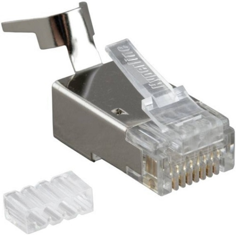 фото Разъем  Hyperline PLUG-8P8C-UV-C6-TW-SH-10 в Уфе