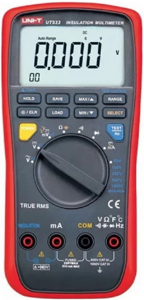 Изображение товара Измеритель сопротивления изоляции UNI-T UT533