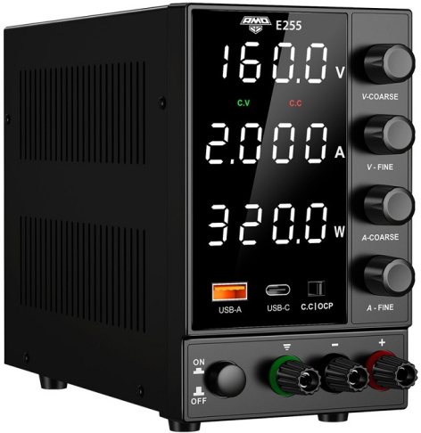 Изображение товара Регулируемый лабораторный источник питания AMO E255 160 В 2 А