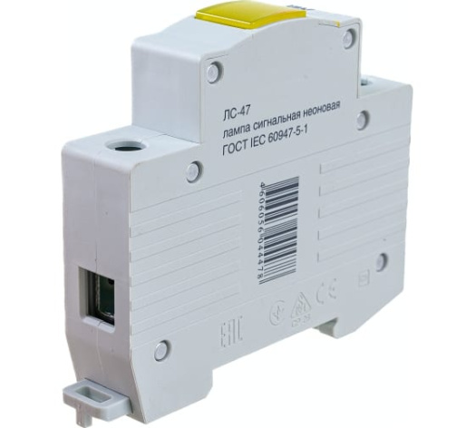 Изображение товара Лампа IEK MLS10-230-K05 неоновая желтая для сигнализации
