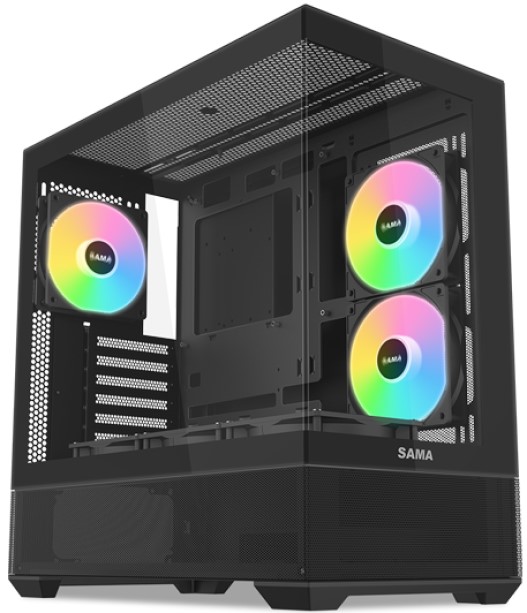 

Корпус ATX SAMA V40 черный, без БП, 2*USB 3.0, USB 3.1 Type-C, V40