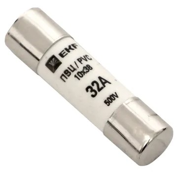 

Предохранитель EKF pvc-10x38-32 цилиндрический ПВЦ (10х38) 32А, pvc-10x38-32