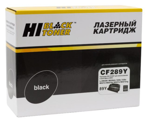 Изображение товара Тонер-картридж Hi-Black HB-CF289Y Черный