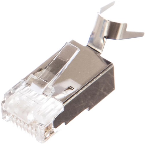 

Коннектор TWT TWT-PL45/S-8P8C-6A FTP Кат. 6А , экранированный, универсальный, со вставкой, 100 шт. в упак, TWT-PL45/S-8P8C-6A