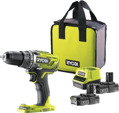 Изображение товара Дрель - шуруповерт Ryobi R18DD3-220S