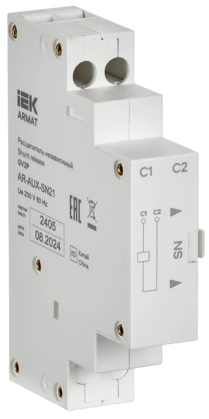 

Расцепитель независимый IEK AR-AUX-SN21 ARMAT 220/230В GV2P, AR-AUX-SN21