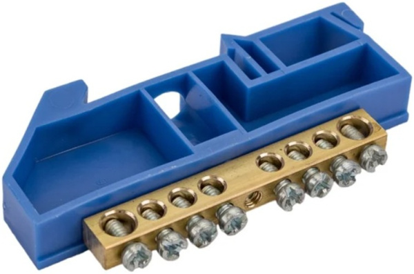 Изображение товара Шина Rexant 11-2340 нулевая на DIN-рейку 6x9 мм с изолятором