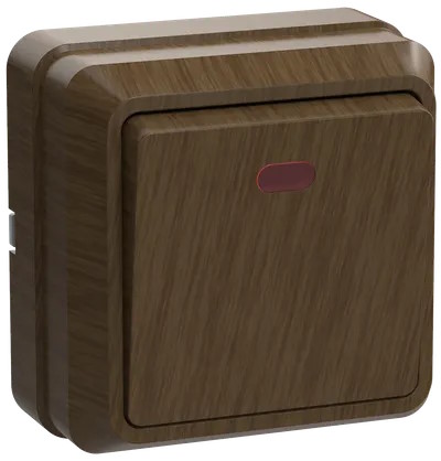 

Выключатель IEK EVO11-K04-10-DC 1-кл. ОП Октава 10А IP20 ВС20-1-1-ОД с индикацией дуб, EVO11-K04-10-DC