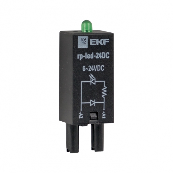 

Модуль светодиодный EKF rp-led-24DC защитный 24 VDC для промежуточных реле RP, rp-led-24DC
