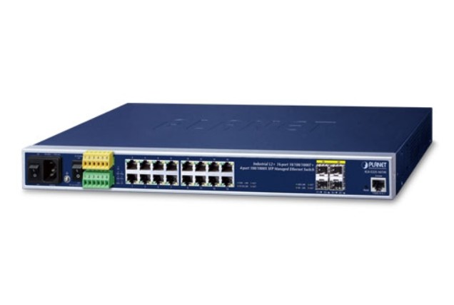 

Коммутатор промышленный Planet IGS-5225-16T4S Industrial L2+ 16-Port 10/100/1000T + 4-Port 100/1000X SFP Managed Ethernet Switch (-40~75 degrees C), IGS-5225-16T4S