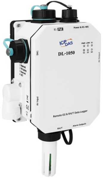 Изображение товара Датчик температуры, влажности и кислорода ICP DAS DL-1050 CR для мониторинга воздуха