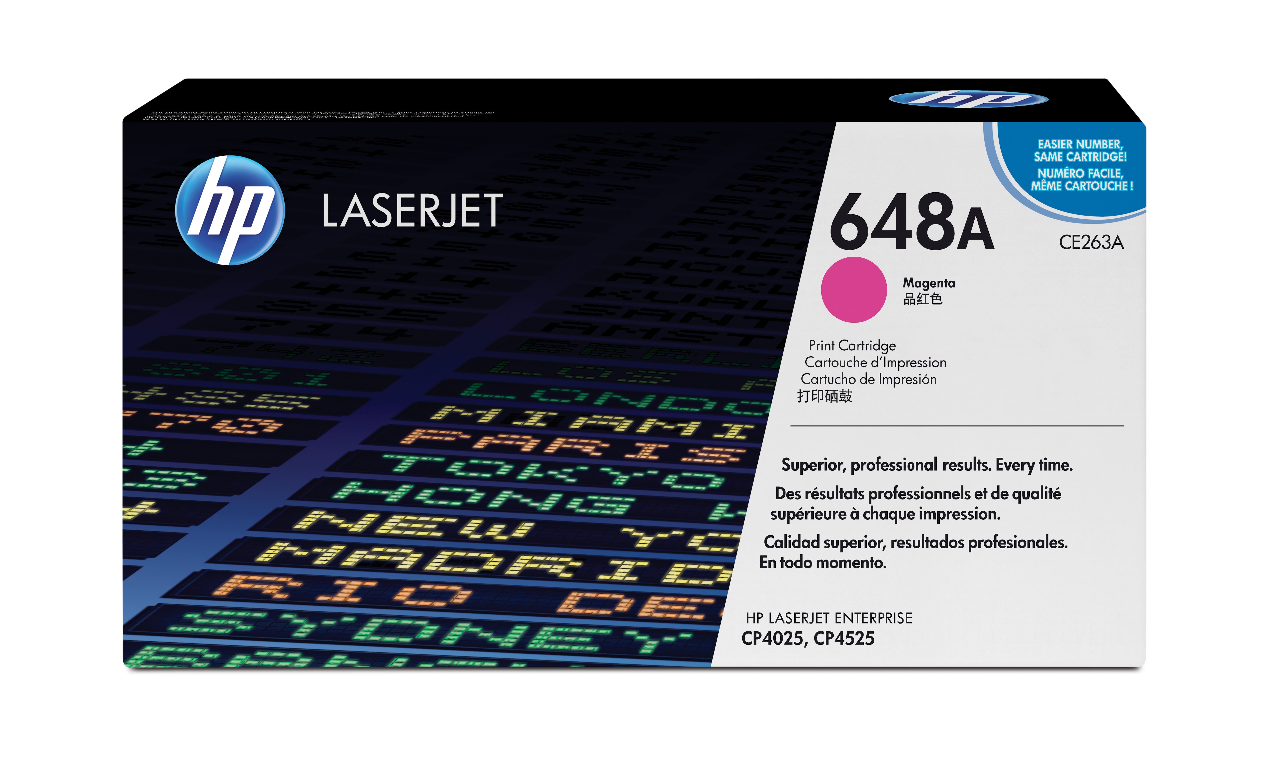 

Картридж HP 648A CE263A для принтера Color LaserJet Enterprise CP4525/4025,пурпурный,11 000 стр, 648A