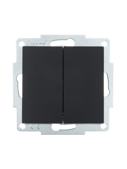 

Выключатель Lezard 742-4288-101 Vesna 2-кл. СП механизм черн. бархат, 742-4288-101