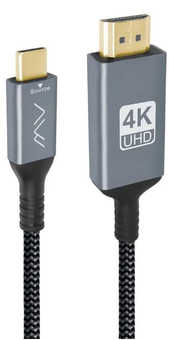 

Кабель-переходник Caweon ACC-3M USB-C - HDMI, VISARIO, 3м, серый, ACC-3M