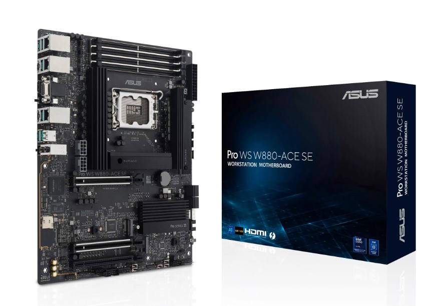 

Материнская плата ATX ASUS PRO WS W880-ACE SE 90MB1KV0-M0EAY0 (LGA1851, W880, 4*DDR5, 3*PCIe, 4*M.2, 8*SATA, 7*USB 3.2, HDMI), PRO WS W880-ACE SE
