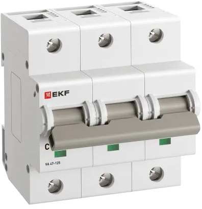 

Автоматический выключатель EKF mcb47125-3-32C ВА 47-125 3P 32А (C) 15кА PROxima, mcb47125-3-32C