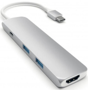 фото Концентратор  Satechi Slim Aluminum Type-C Multi-Port Adapter 4K