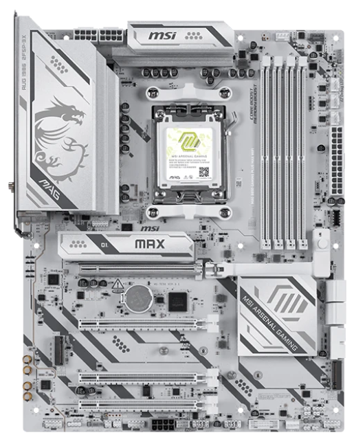 

Материнская плата ATX MSI MAG B850 GAMING PLUS MAX WIFI (AM5, AMD B850, 4*DDR5, 4*PCIe, 3*M.2, 4*SATA, WiFi, BT, 4*USB 2.0, 2* USB Type-C, DP), MAG B850 GAMING PLUS MAX WIFI