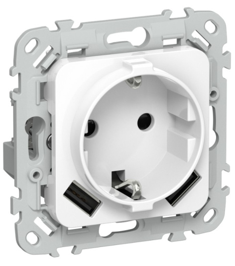 Изображение товара Розетка с заземлением IEK FI-R14-16-1-U21-D31-K01