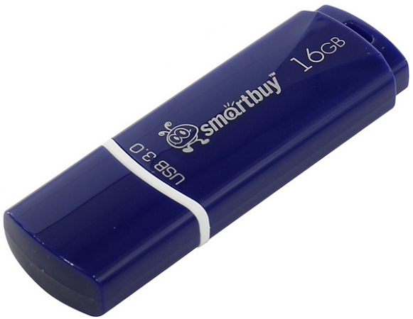 

Накопитель USB 3.0 16GB SmartBuy SB16GBCRW-Bl Crown синий, SB16GBCRW-Bl