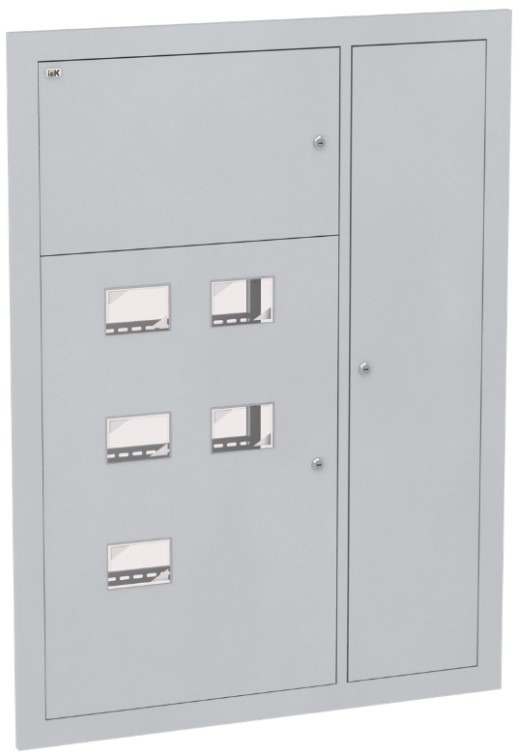 

Щит IEK MKM42-05-1270-31 пятиквартирный ЩЭ.5 IP31 металлический УХЛ3, MKM42-05-1270-31