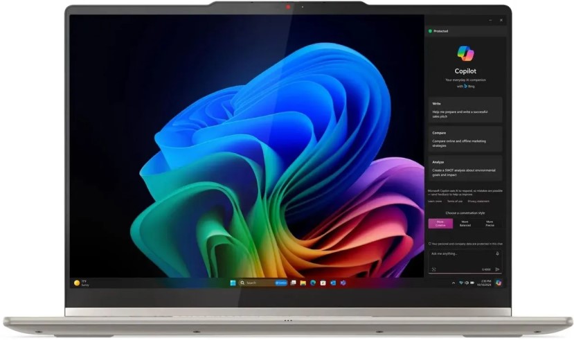 

Ноутбук Lenovo Yoga 7 14AKP10 83JR0060RK Ryzen AI 5 340/24GB/1TB SSD/Radeon Graphics 840M/14" OLED TOUCH WUXGA/WiFi/BT/Cam/noOS/beige, Yoga 7 14AKP10