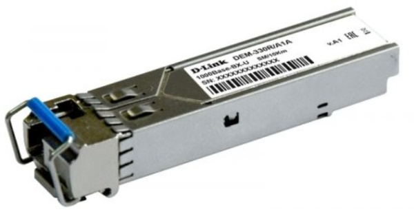 Изображение товара Оптоволоконный SFP-модуль D-link 330R/10KM/A1B для передачи данных на 10 км