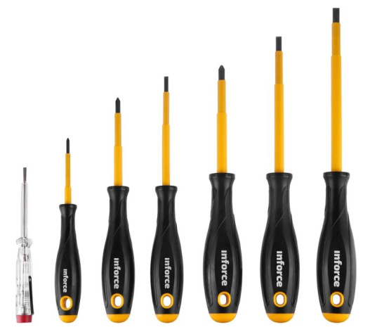 Изображение товара Набор отверток Inforce 06-09-84 диэлектрический 7 шт