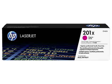 

Картридж HP 201X CF403X пурпурный для HP CLJ Pro M252/M277 (2300стр.), 201X