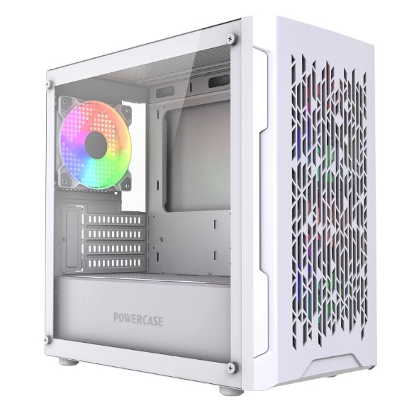 

Корпус mATX Powercase Mistral Micro D3W ARGB V2 CMMDW-A3-V2 белый, без БП, боковая панель из закалённого стекла, 2*USB 2.0, USB 3.0, Mistral Micro D3W ARGB V2