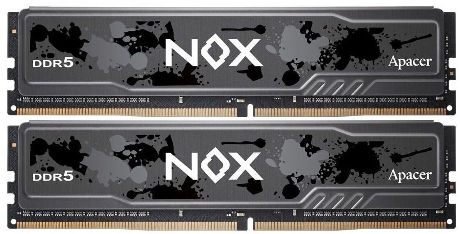 

Модуль памяти DDR5 64GB (2*32GB) Apacer OC NOX AH5U64G56C522MBAA-2 5600MHz CL40 1.25V, OC NOX