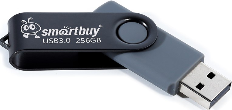 

Накопитель USB 3.0 256GB SmartBuy Twist SB256GB3TWK черный, Twist