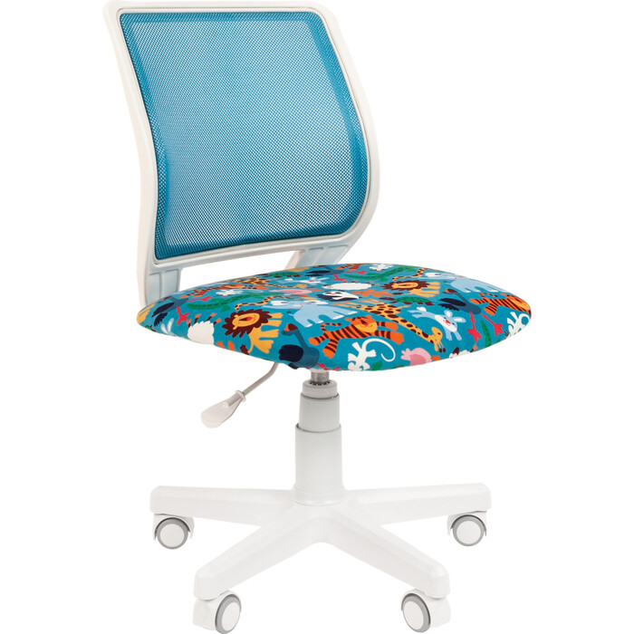 

Кресло детское Chairman Kids 112 7110392 Россия ткань зоопарк/TW-34 белый пластик, Kids 112