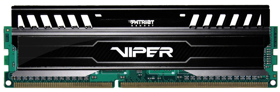 

Модуль памяти DDR3 8GB Patriot Memory PV38G160C0 Viper V3 PC3-12800 1600MHz CL10 1.5V Радиатор BLACK RTL, PV38G160C0