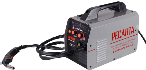 Изображение товара Сварочный полуавтомат Ресанта САИПА-165С MIG 5в1 инверторный с функциями полуавтомата