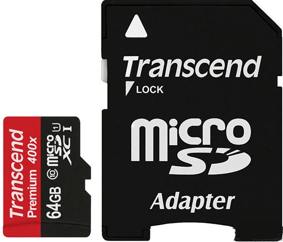 

Карта памяти 64GB Transcend TS64GUSDU1 microSDXC Class 10 UHS-I (SD адаптер), TS64GUSDU1