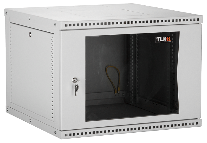 

Шкаф настенный 19", 9U TLK TWI-096060-R-G-GY стеклянная дверь, 436х600х600 мм (ВхШхГ), светло-серый RAL 7035, разборный, TWI-096060-R-G-GY