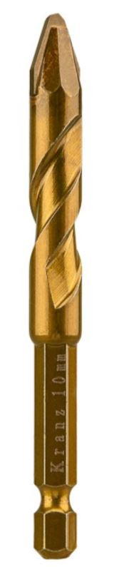 

Сверло KRANZ KR-91-0769 по стеклу и керамике, сухое сверление, 10мм, шестигранный хвостовик, KR-91-0769