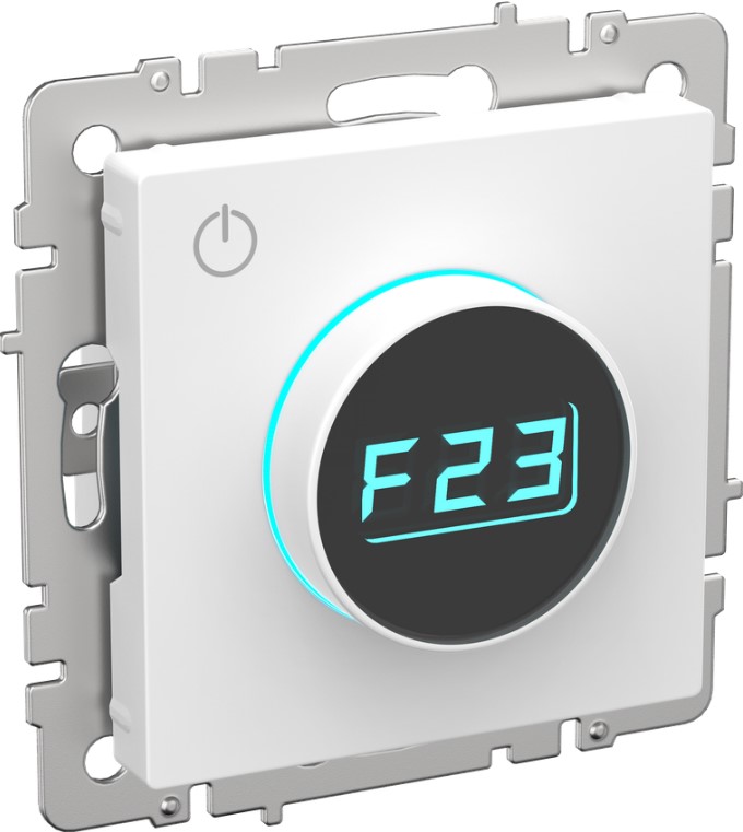 

Терморегулятор IEK BR-RT11-K91 BRITE электронный с индикацией ТС10-1-БрАБ арктический белый, BR-RT11-K91