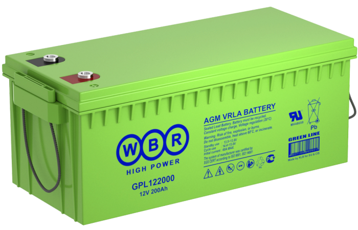 

Аккумулятор WBR GPL122000 12В, 200Ач, GPL122000