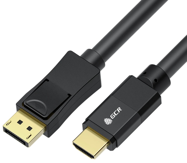 

Кабель-переходник GCR GCR-55525 PROF 1.0m DP > HDMI, M/M, Ultra HD 4K, 60Hz, черный, медь, 3Х экран с армированием, GCR-55525