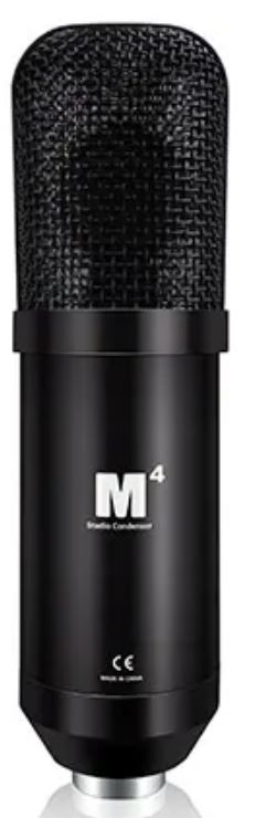 

Микрофон Icon M4 110802A2004 конденсаторный кардиоидный, 20-20000 Гц, сопротивление: 600 Ом, 130 дБ, S/N: 80 дБ, дин. диапазон 123 дБ, фантомное питан, M4