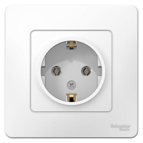 

Розетка Schneider Electric BLNRS001011 с/з без шторок, 16А, 250В (белый) внутр, BLNRS001011