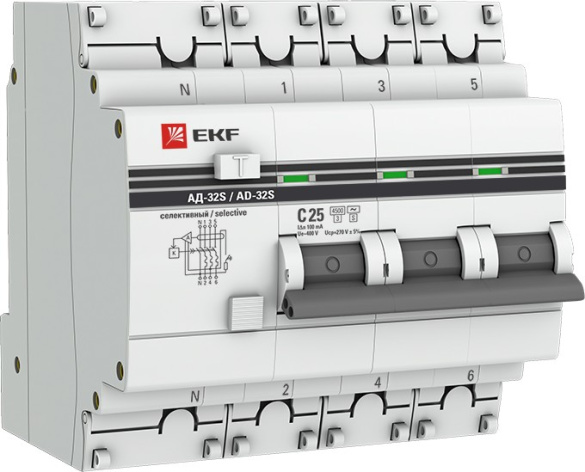 фото Автомат дифференциальный EKF DA32-25-100S-4P-pro в Челябинске