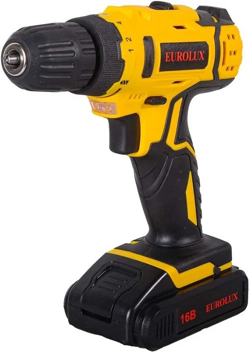 

Дрель - шуруповерт Eurolux ДА-16/2Li 72/14/51 аккумуляторная, ДА-16/2Li