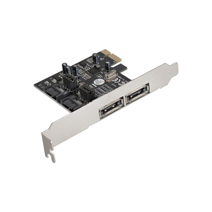 

Контроллер Exegate EXE-501 EX283707RUS PCI-E 2.0, SATA3 6Gb/s, 2 int+2 ext (OEM), EXE-501